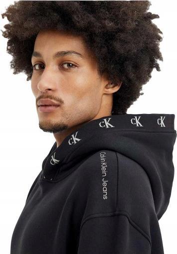 Actual product image Calvin Klein Jeans LOGO JACQUARD HOODIE, black(black), size XL (XL)