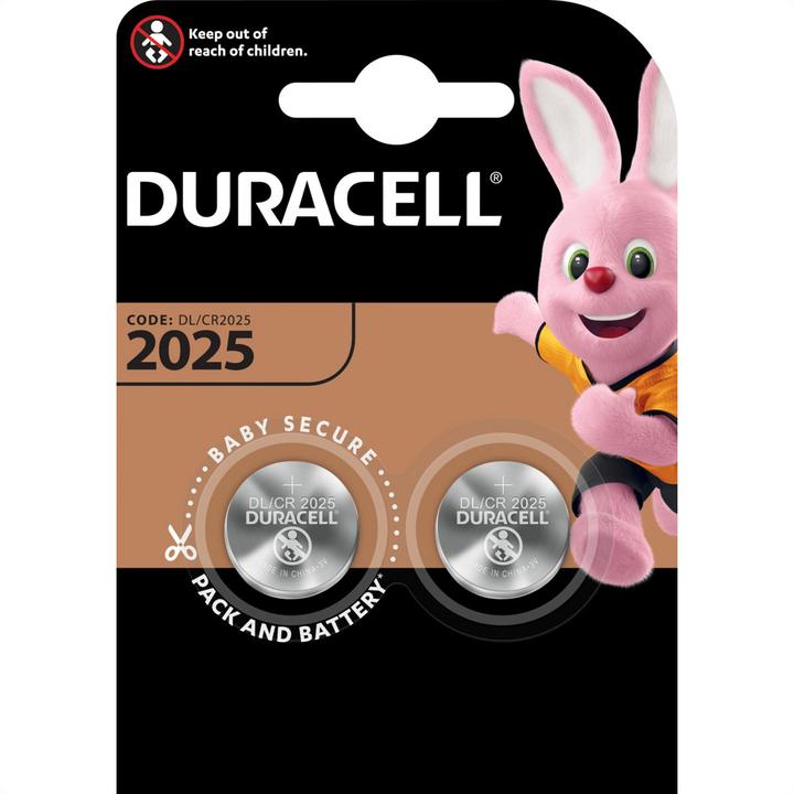 Image du produit Duracell Lithium CR2025 (2 pcs, CR2025, 165 mAh)