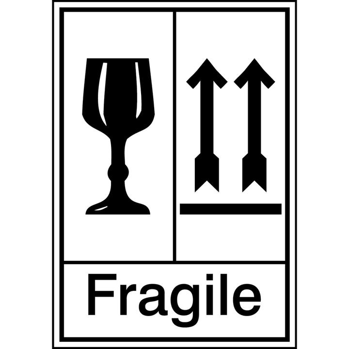 Image du produit Brady Étiquettes d'emballage - Fragile (texte anglais)