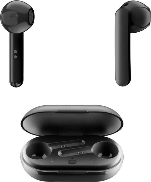 Actual product image Cellularline AQL Bluetooth Earphones / Headset SLANG TWS universal, Black (4 h, Wireless)