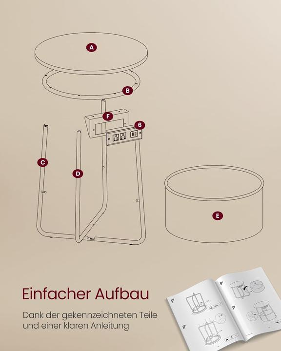 Actual product image Vasagle Plugin (45 x 45 x 50 cm)