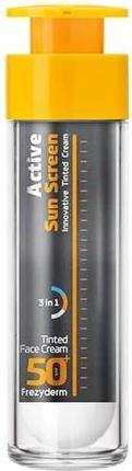 Actual product image Frezyderm Active Sun Screen Tinted Face Fluid SPF50+ 50ml (Sun cream face, SPF 50, 50 ml, 48.19 g)