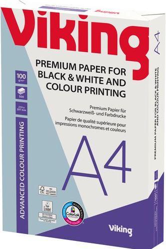 Produktbild Viking Farblaserpapier Weiss A4 (100 g/m², 500 x, A4)
