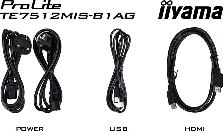 Actual product image iiyama ProLite TE7512MIS-B1AG (3840 x 2160 Pixels, 75")