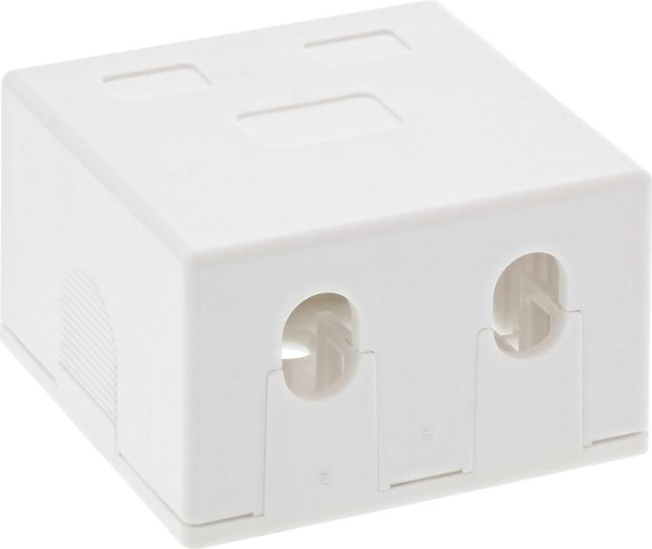Produktbild InLine Anschlussdose Aufputz für 2x Keystone RJ45 Buchse