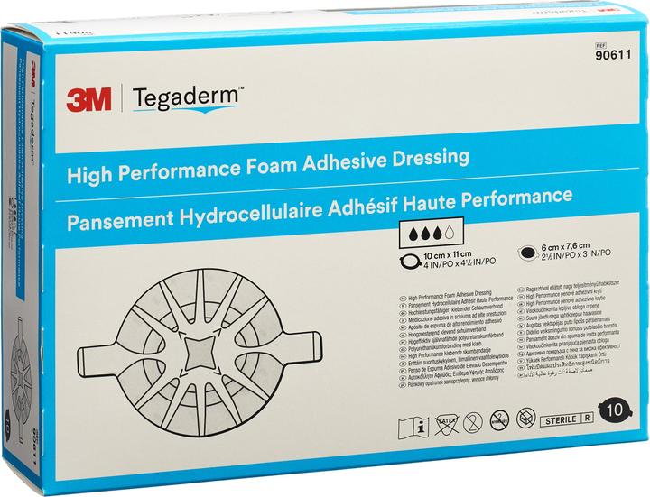 Actual product image 3M HP Schaumkompresse 6x7.6cm adhesive