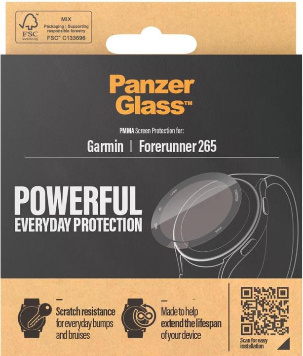 Actual product image PanzerGlass Garmin Forerunner 265 screen protector