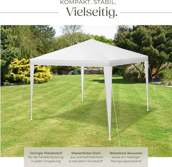 Produktbild tectake Pavillon Farah, wasserdicht, Stecksystem, 3x3m (300 cm, 300 cm)