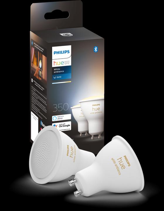Actual product image Philips Hue White Ambiance BT (GU10, 5 W, 350 lm, 2 x, G)