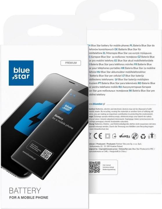 Actual product image Partner Telecom Battery Blue Star BLUE STAR battery for SAMSUNG S7710 Galaxy Xcover 2 1500 mAh