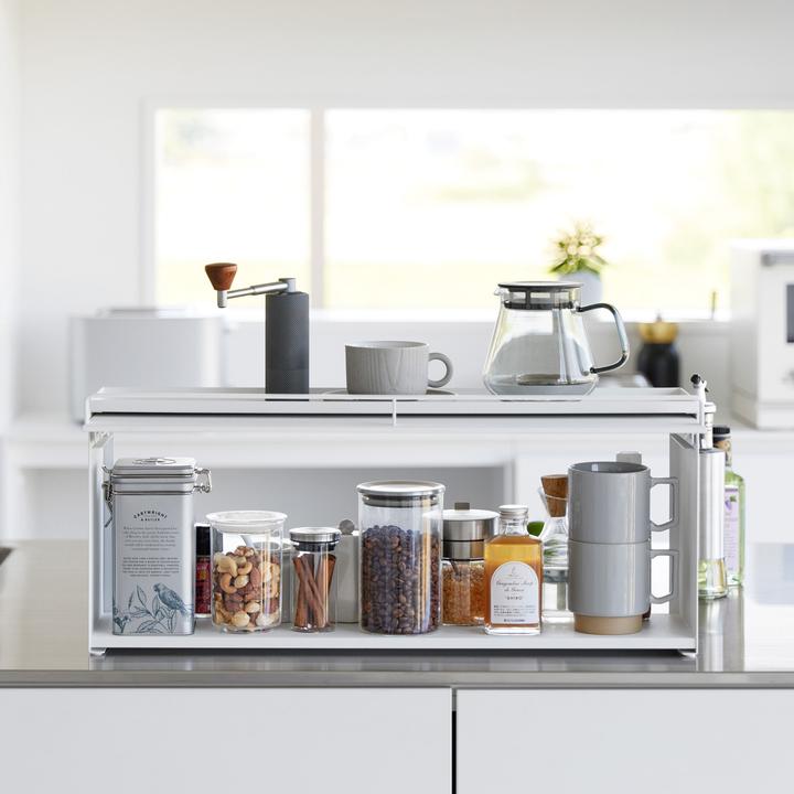 Image du produit Yamazaki Boîte de rangement semi-fermée pour la ligne de cuisine TOWER