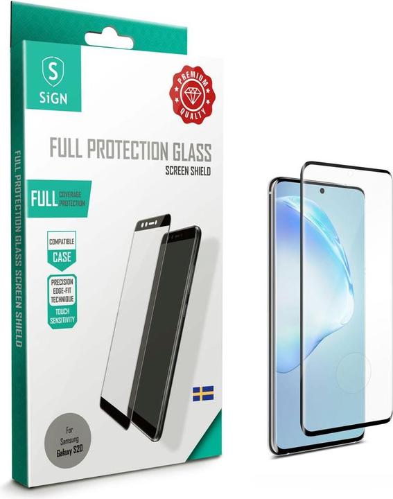 Produktbild SIGN Samsung Galaxy S20 Full Coverage Screen Protector Tempered Glass (Samsung Galaxy S20+)