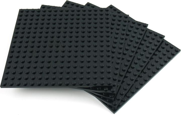 Produktbild LEGO 16x16 Platten Schwarz Bauplatten - Black Plate 91405 NEU! Menge 3x (91405)