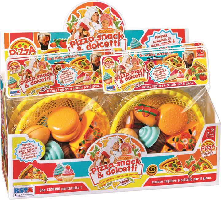 Produktbild Rs Toys Set Pizza Snack E Dolcetti Con Cestino Busta Display 6 Pz