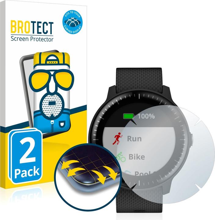 BROTECT Full-Cover Displayschutz Matt (Vivoactive 3 Music)