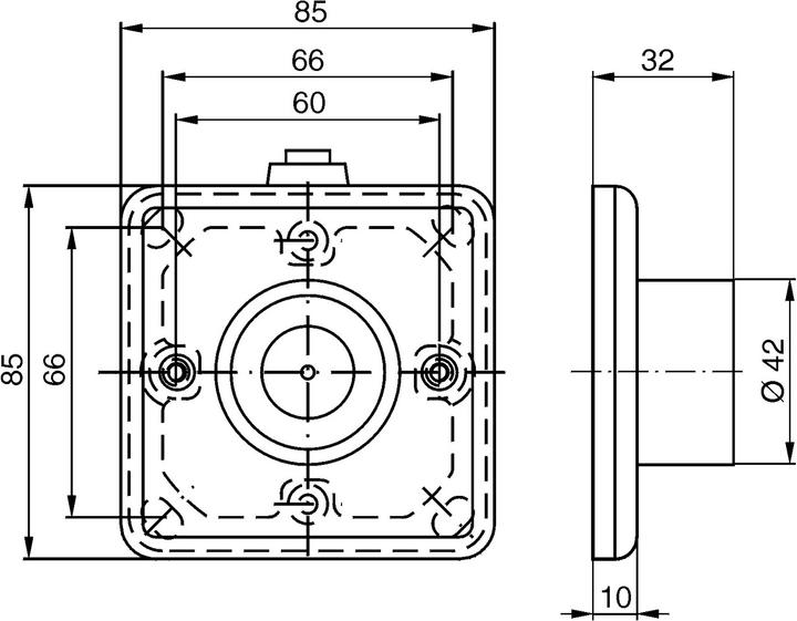 Actual product image Dormakaba Electromagnets EM 500 G (French window, Room door, Indoor)