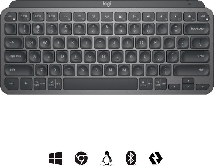 Logitech MX Keys Mini for Business (US, Kabellos, Kabelgebunden)