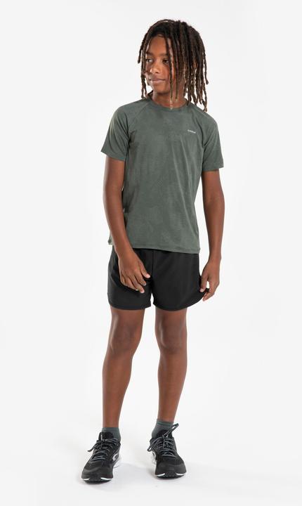 Actual product image Kiprun Laufshirt kurzarm Kinder nahtlos - TS Light 900 khaki (128)