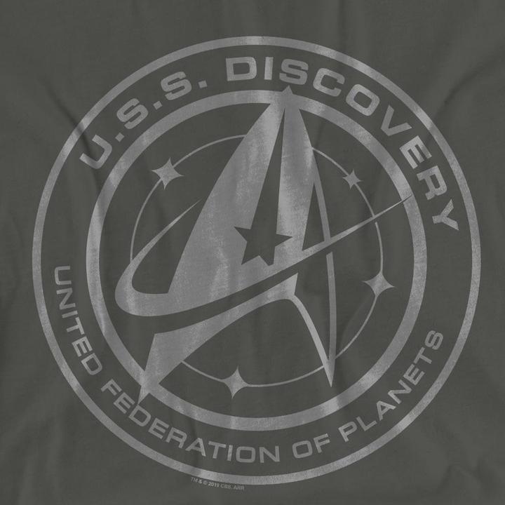 Actual product image Universal Textiles Unisex Adult Discovery Crest T-Shirt (L)