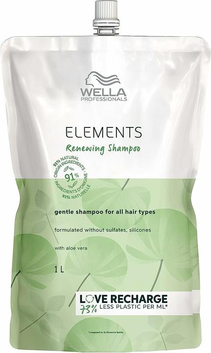 Actual product image Wella Elements Renewing Shampoo Pouch (1000 ml, Liquid shampoo)