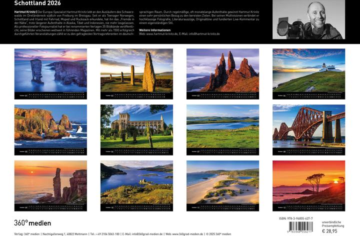 Produktbild Schottland Premiumkalender 2026 (50 x 35 cm, Harter Einband, Deutsch)