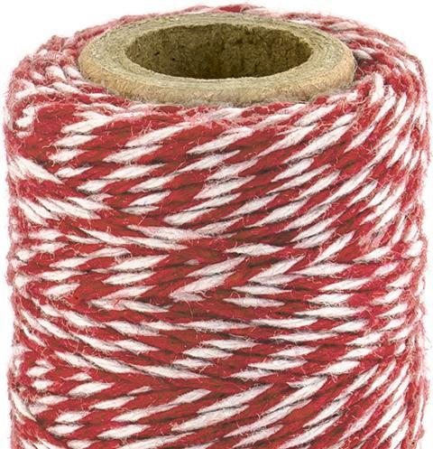 Produktbild Partydeco Schnur - Rot und Weiss (50m) (50 m)