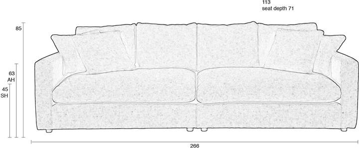 Actual product image Zuiver Sense (3-seater)