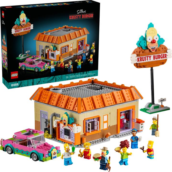 Actual product image LEGO 10352 The Simpsons: Krusty Burger (10352, LEGO Icons)
