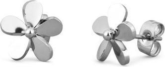 Image du produit Vuch Belle Acier Boucles d'oreilles Fleurs Fleurette Argent