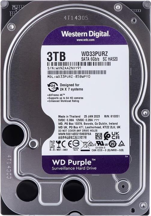Produktbild WD Purple (3 TB, 3.5", CMR)