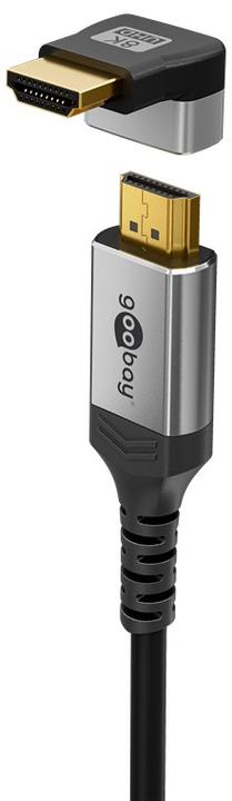 Actual product image Goobay HDMI angle adapter 270° vertical, 8K @ 60 Hz, gold-plated (HDMI)