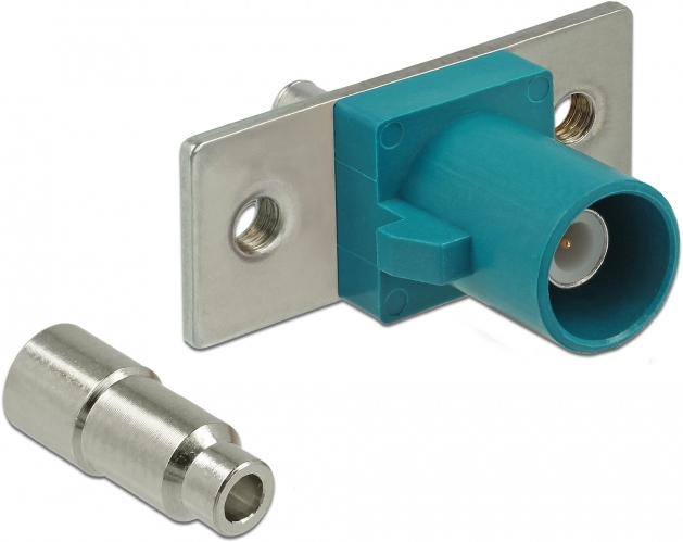 Image du produit Delock Connecteur FAKRA Z Pin à ressort à souder 2 trous prédécoupés