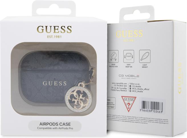 Produktbild Guess Hülle für Airpods Pro 4G Script mit glitzerndem Charm mit Strassverzierung (Kopfhörer Hülle)