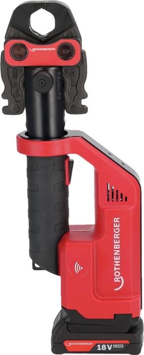 Actual product image Rothenberger Battery-powered pressing machine ROMAX Compact III Basic SET1 AMP 19 kN 15 - 35 mm 1X2Ah, EU (400 mm)