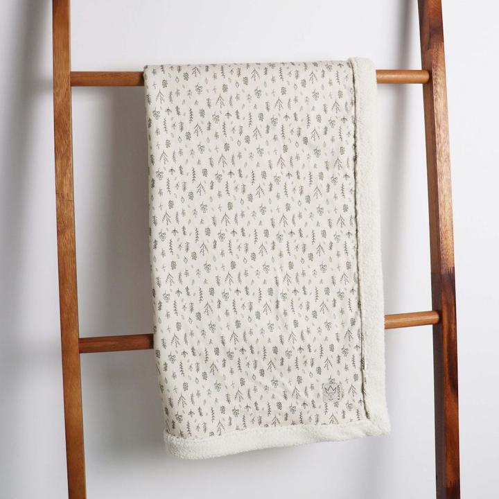 Actual product image Kaiser Kuscheldecken Babydecke Winter Jersey - Leave (75 x 100 cm)