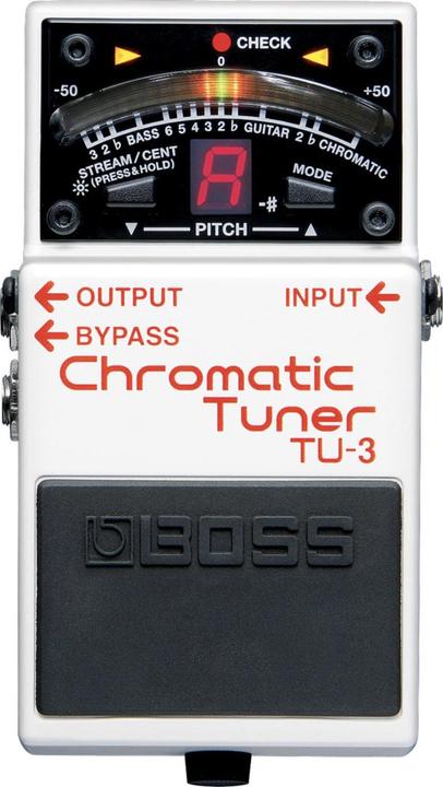 BOSS (Electronics) Guitar Tuner TU-3 White-
