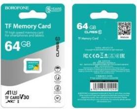 Produktbild Borofone MICROSD MEMORY CARD 64GB SDXC CLASS10 95MB/S (64 GB, microSDXC)