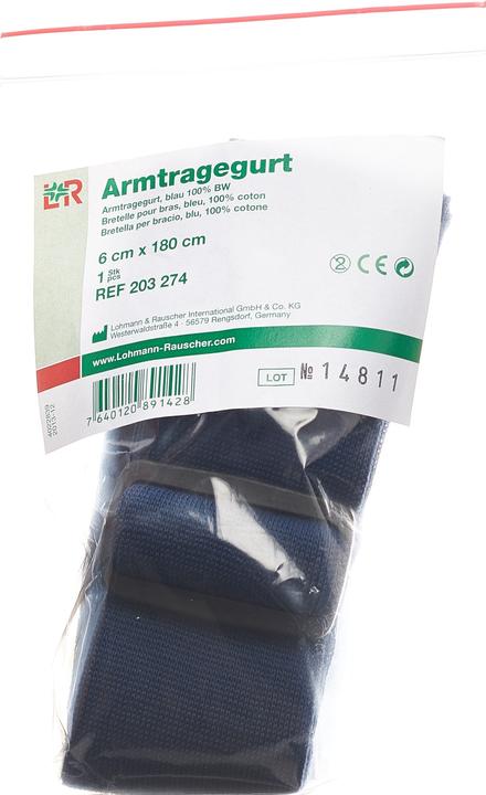 Produktbild Tobler Armtragegurt 6cmx180cm blau