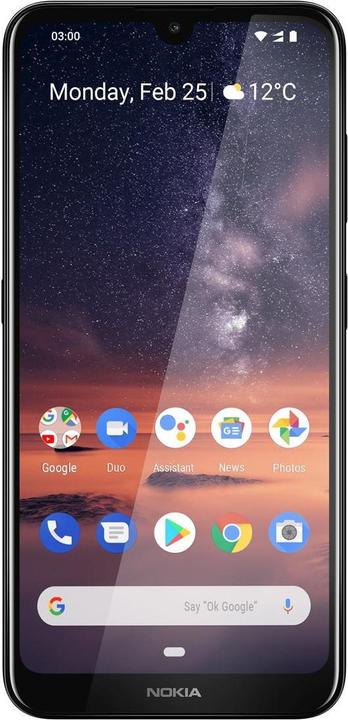 Image du produit Nokia 3.2 (16 Go, Noir, 6.26", Double SIM + SD, 13 Mpx, 4G)