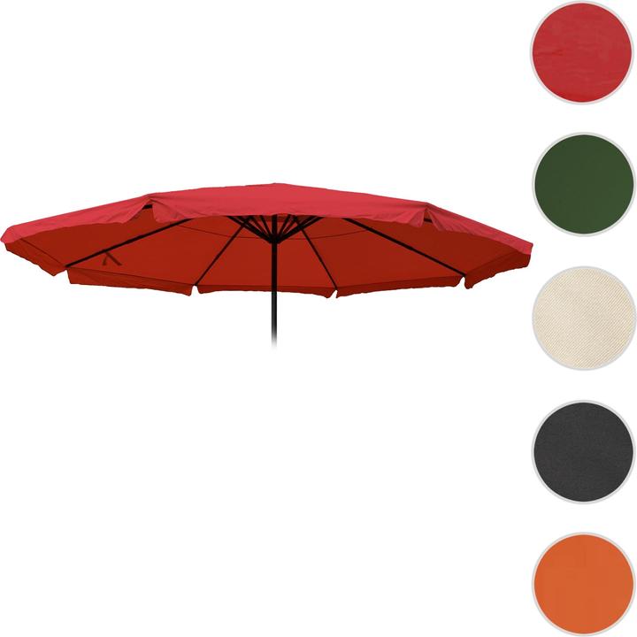 Produktbild Swisshandel24 Bezug für Sonnenschirm Meran Pro, Gastronomie Marktschirm mit Volant Ø 5m, Polyester bordeaux (5 m)