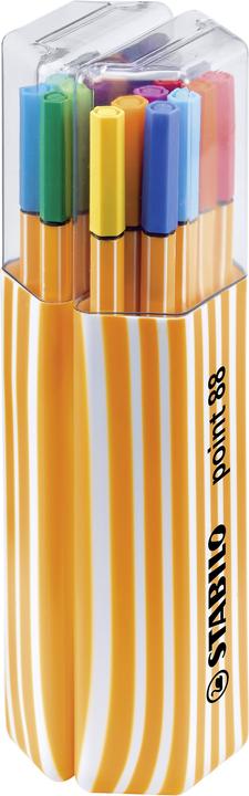 Produktbild STABILO point 88 Fineliner (Multicolor, 20 x)