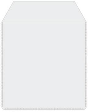 Image du produit MediaRange Pochette plastique 1 disque avec languette dos collant. 50pc