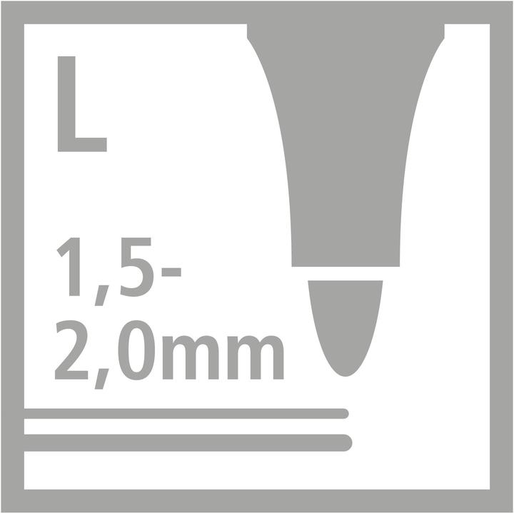 Actual product image STABILO Trio Scribbi Spring-loaded triangular felt-tip pen (Multicoloured, 12 x)