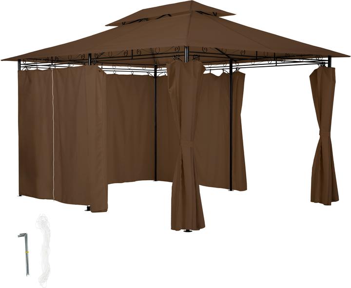 Produktbild tectake Luxus Garten Pavillon (400 cm, 300 cm)