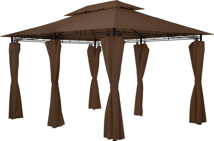 Produktbild tectake Luxus Garten Pavillon (400 cm, 300 cm)