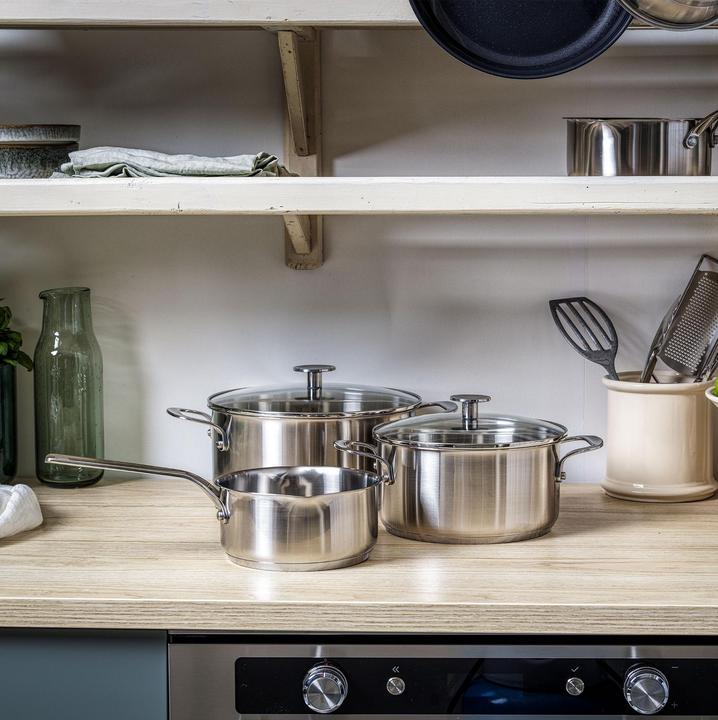 Produktbild KitchenAid Stainless Steel Pannenset 3-delig (24 cm, Pfannenset + Topfset, Edelstahl)
