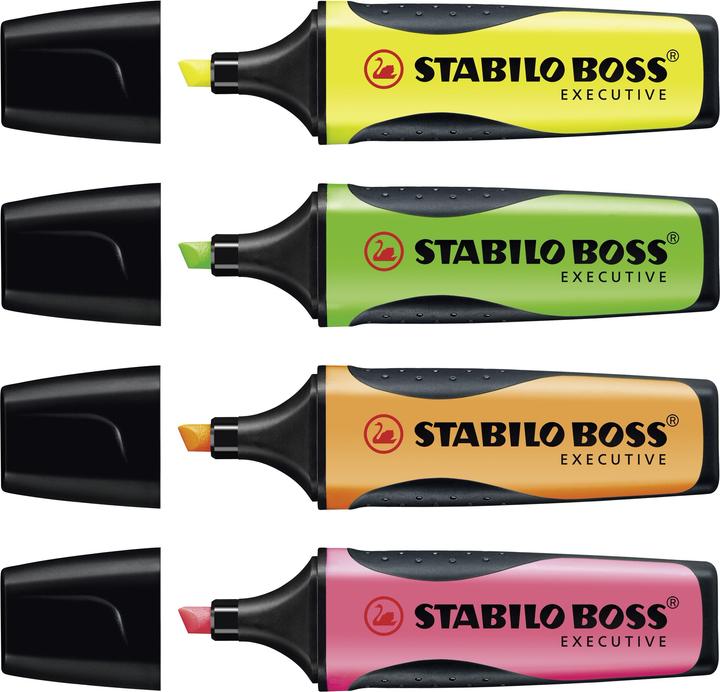 Actual product image STABILO Boss Executive (Pink, Yellow, Green, Orange, 5 mm)