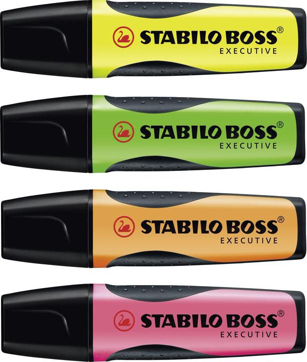Actual product image STABILO Boss Executive (Pink, Yellow, Green, Orange, 5 mm)