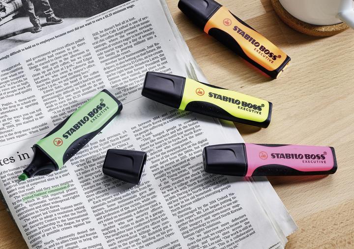 Actual product image STABILO Boss Executive (Pink, Yellow, Green, Orange, 5 mm)