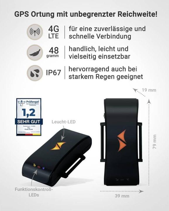 Actual product image PAJ GPS PET Finder 4G GSM Tracker Pet Tracker